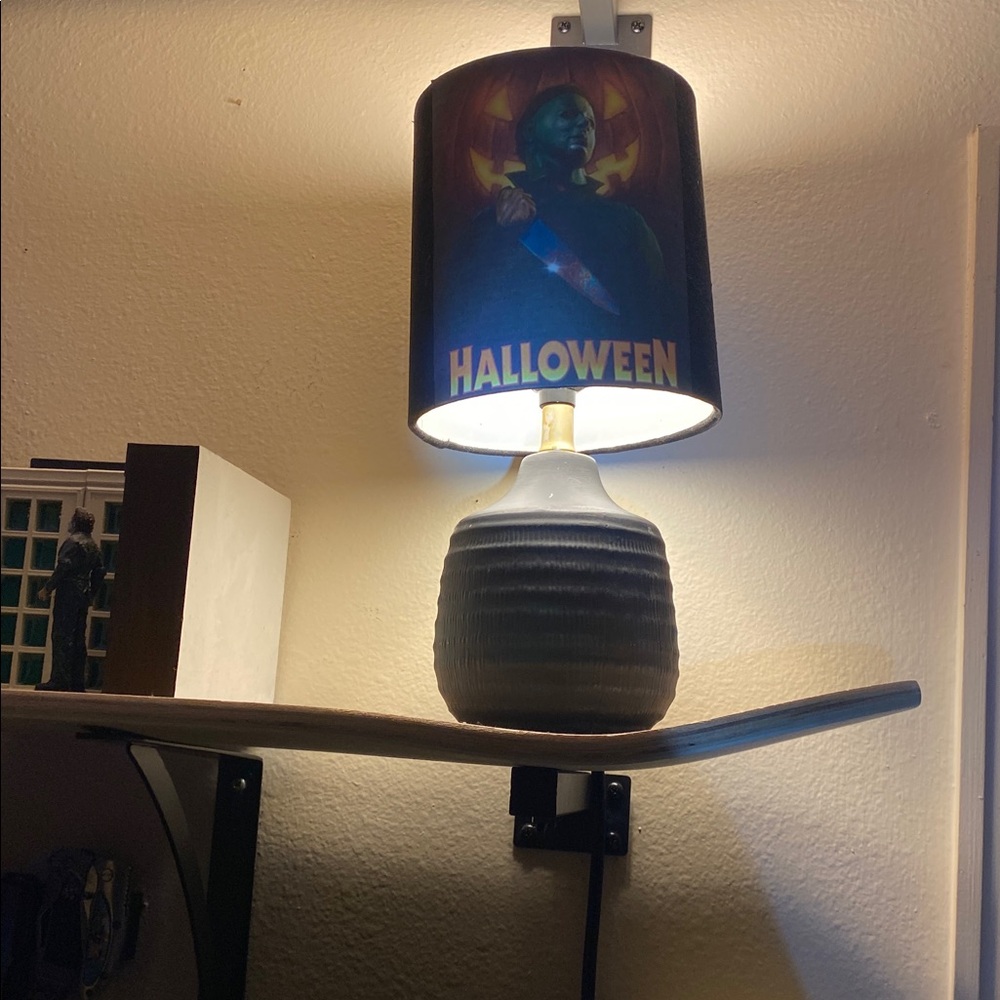 Michael Myers Halloween Themed Black Table Lamp